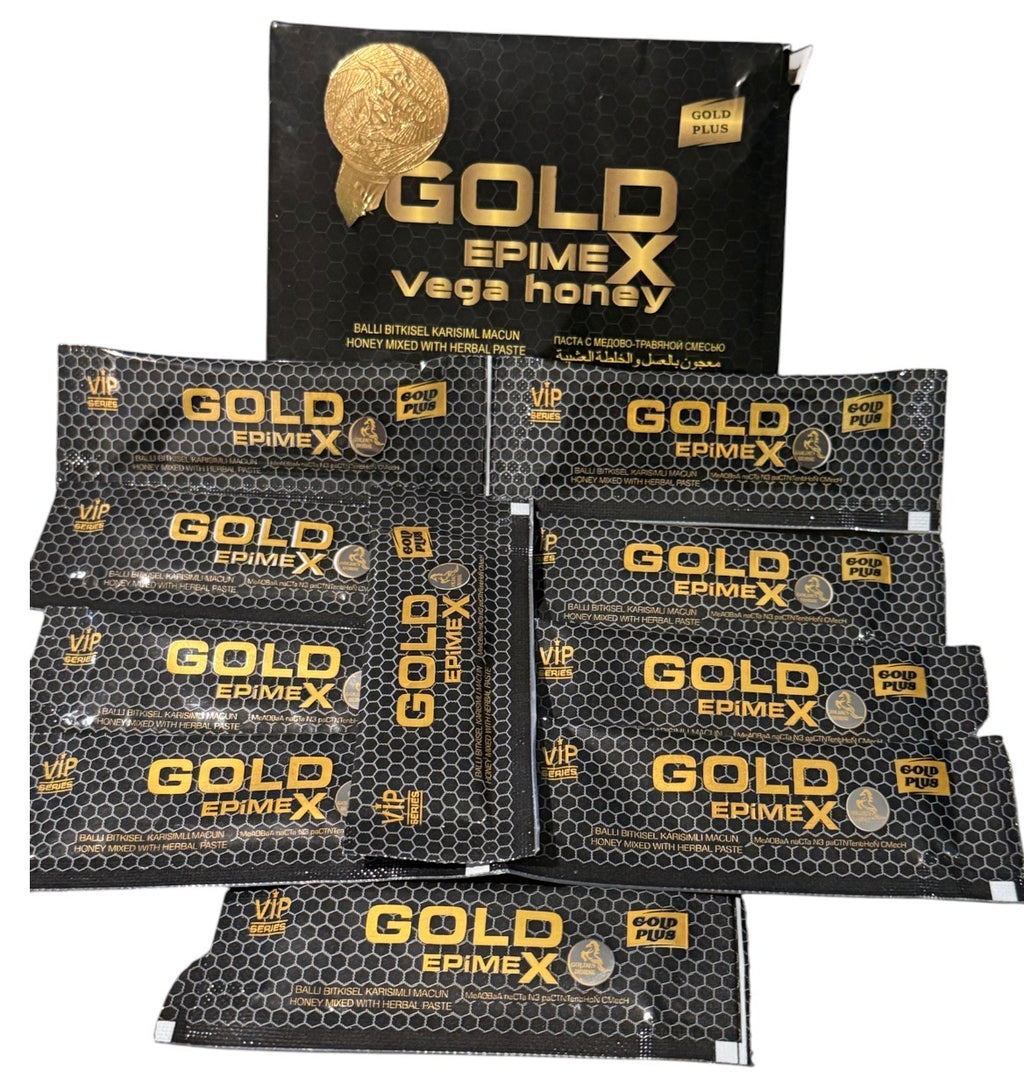 Vega Honey Gold Original Herbal Blend for Men, 10 Sachets for Enhanced Erection