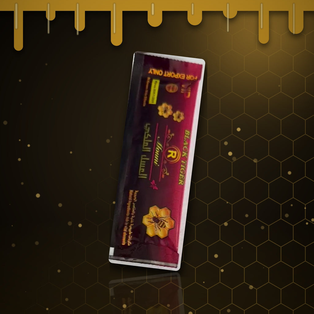 Black Tiger Royal Honey Plus – single royal honey sachet, £3.99 at Honeyra UK