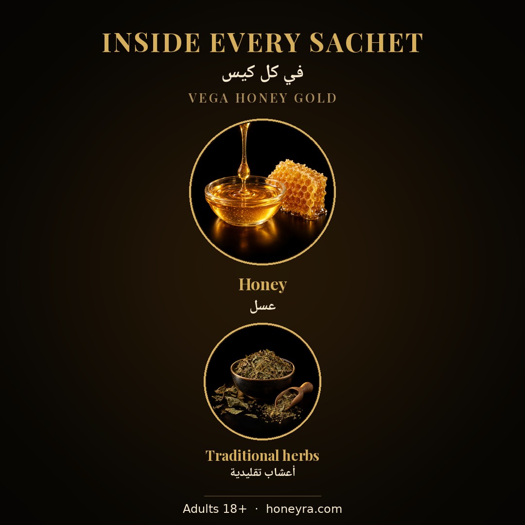 Vega Gold honey – ingredients panel