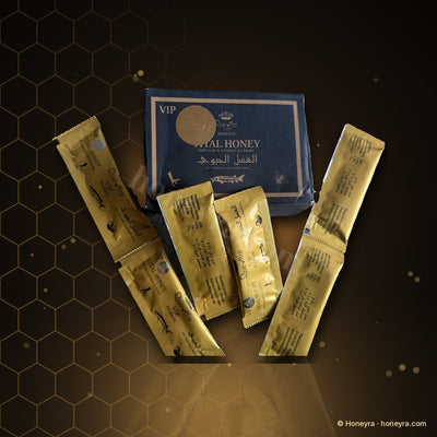 Vital Honey royal honey sachets – sealed box and sachets, Honeyra UK